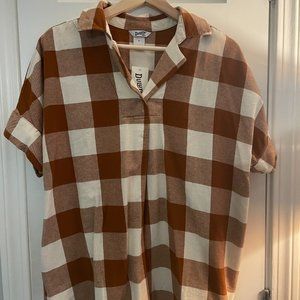Duluth Trading Co Gingham Top